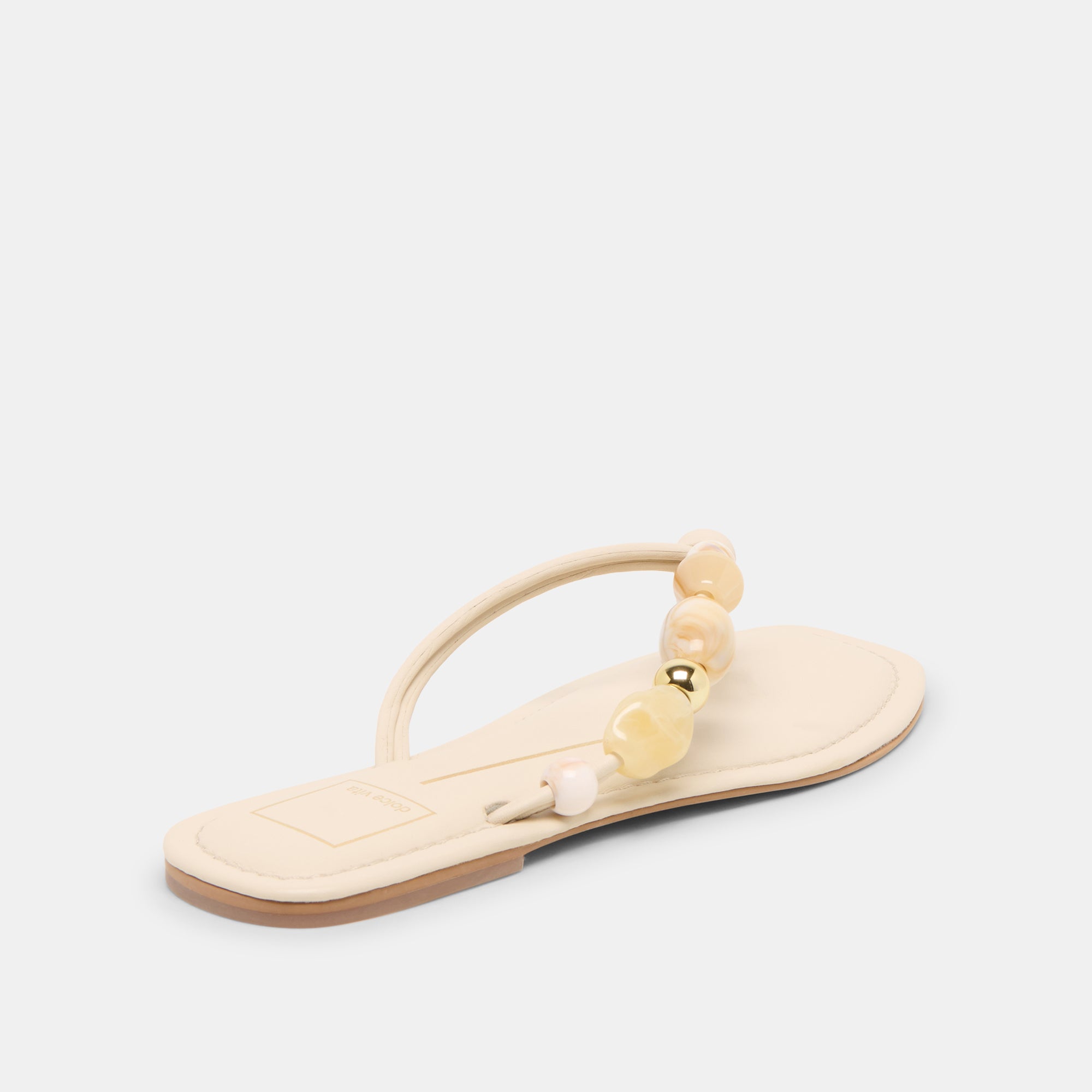 CELY SANDALS IVORY LEATHER - Image 3