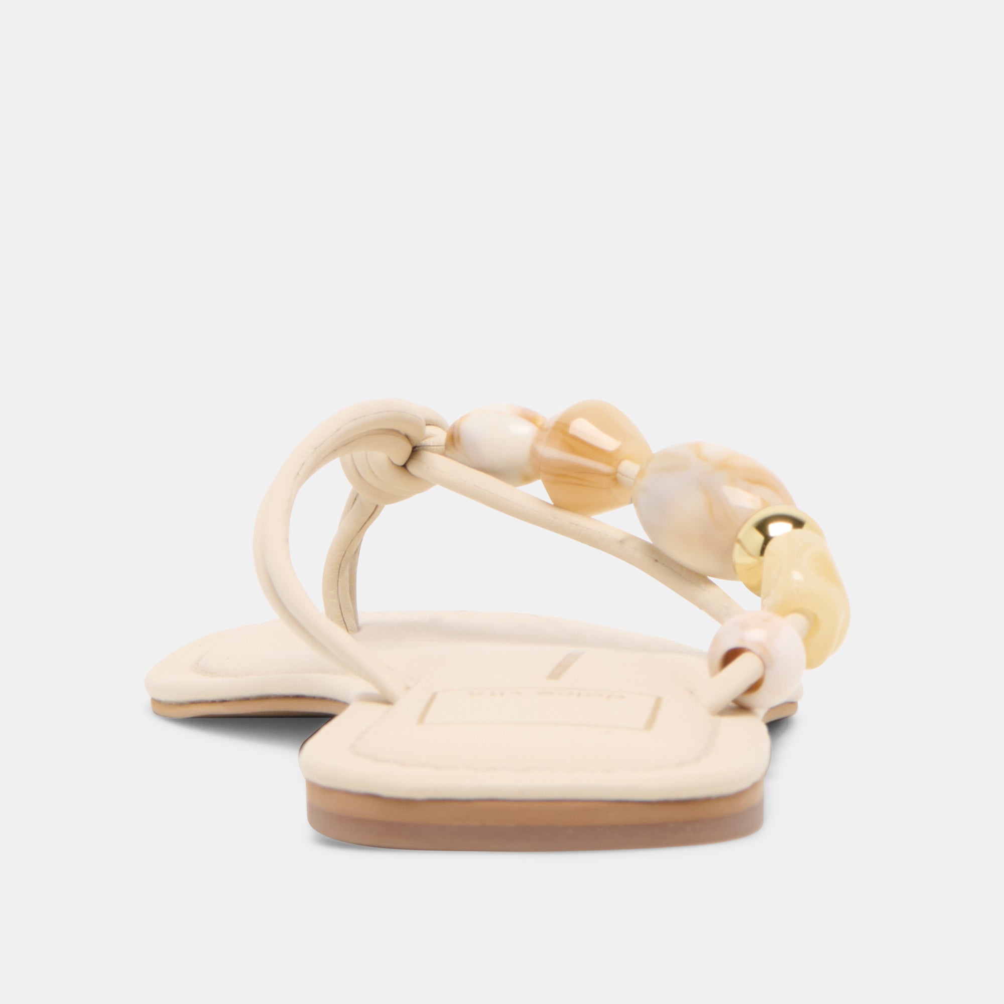 CELY SANDALS IVORY LEATHER - Image 7