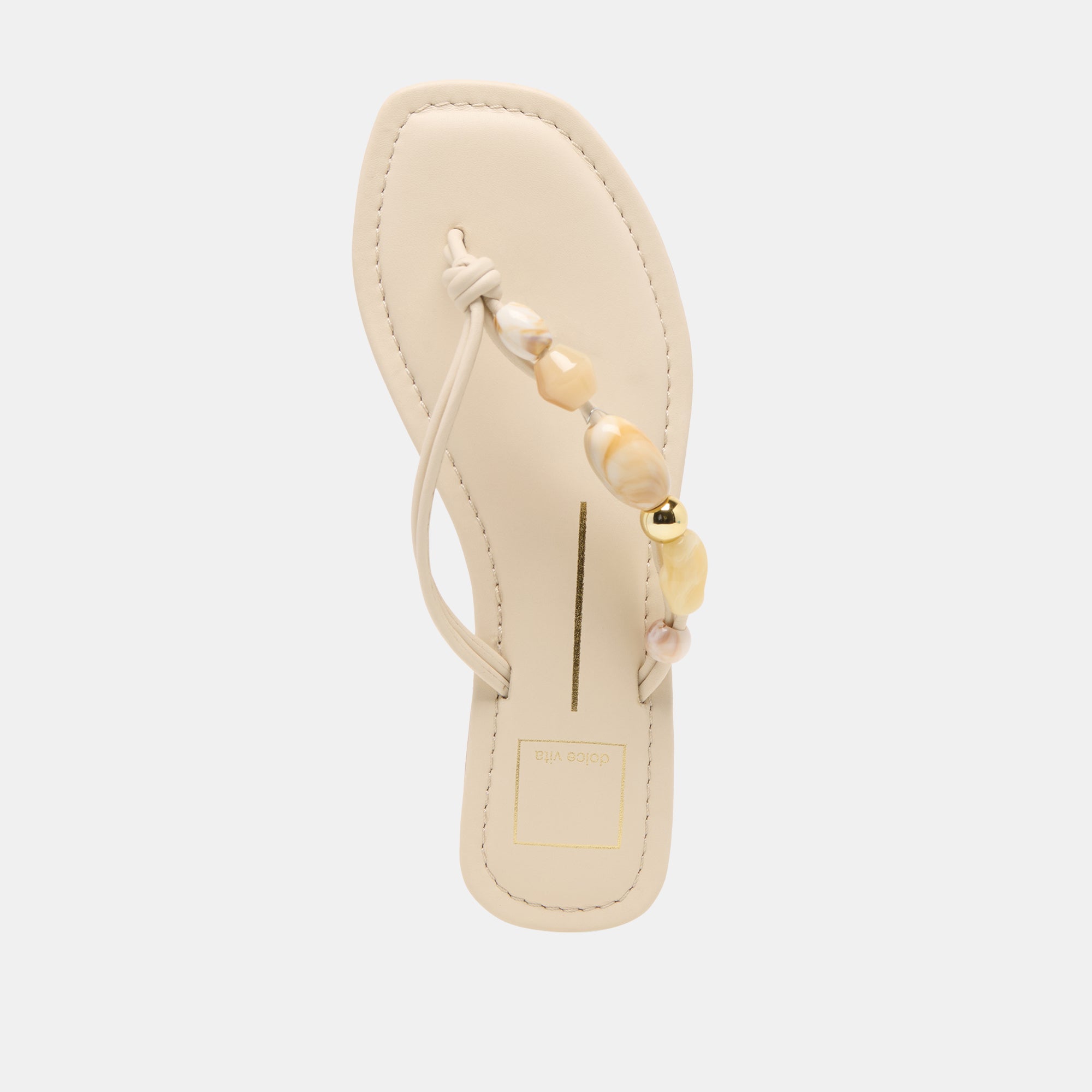 CELY SANDALS IVORY LEATHER - Image 8