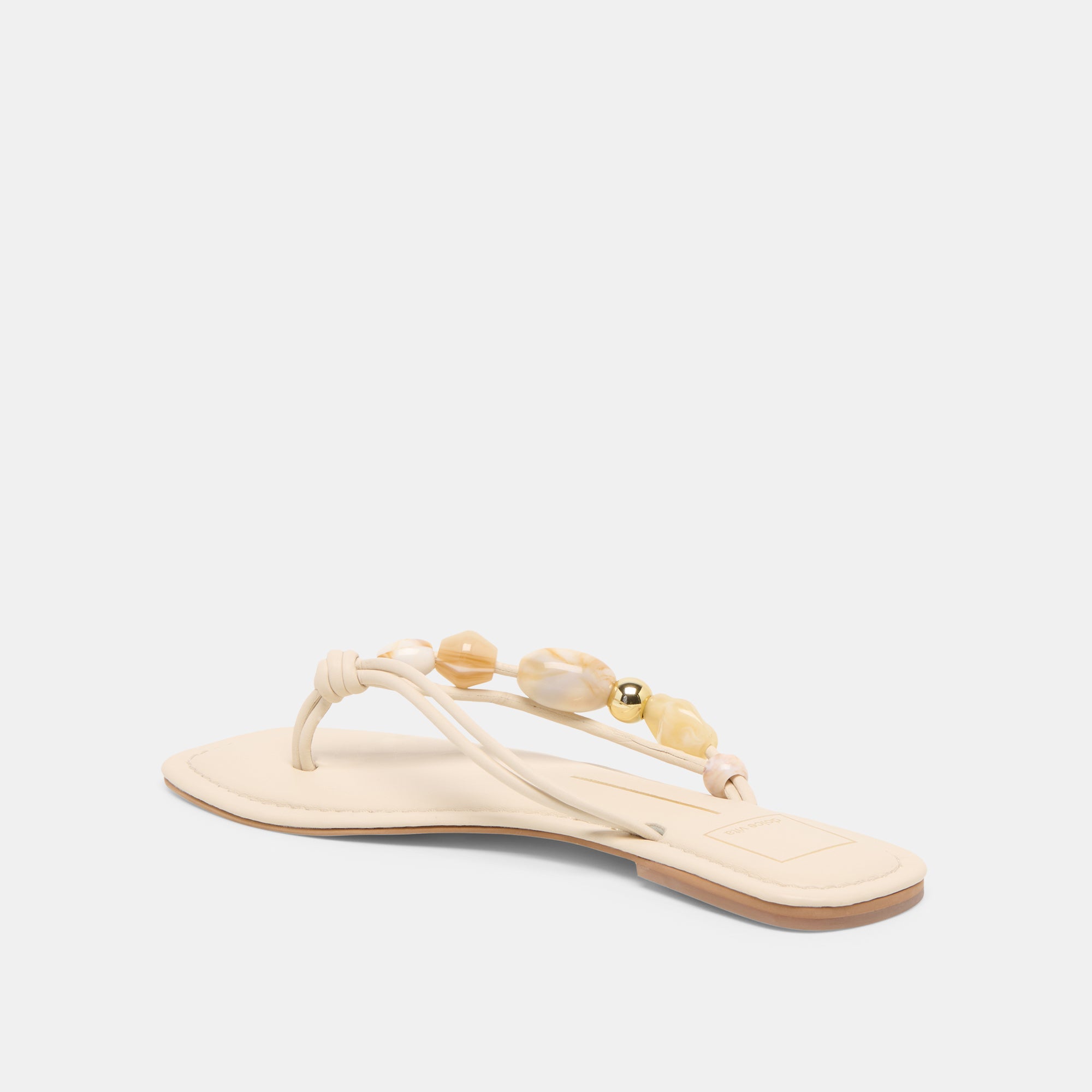 CELY SANDALS IVORY LEATHER - Image 5
