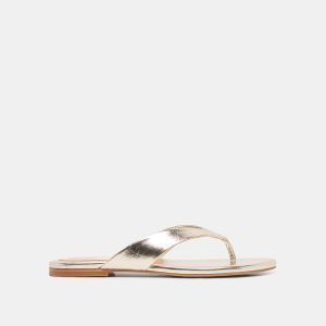 LINNET SANDALS LT GOLD LEATHER