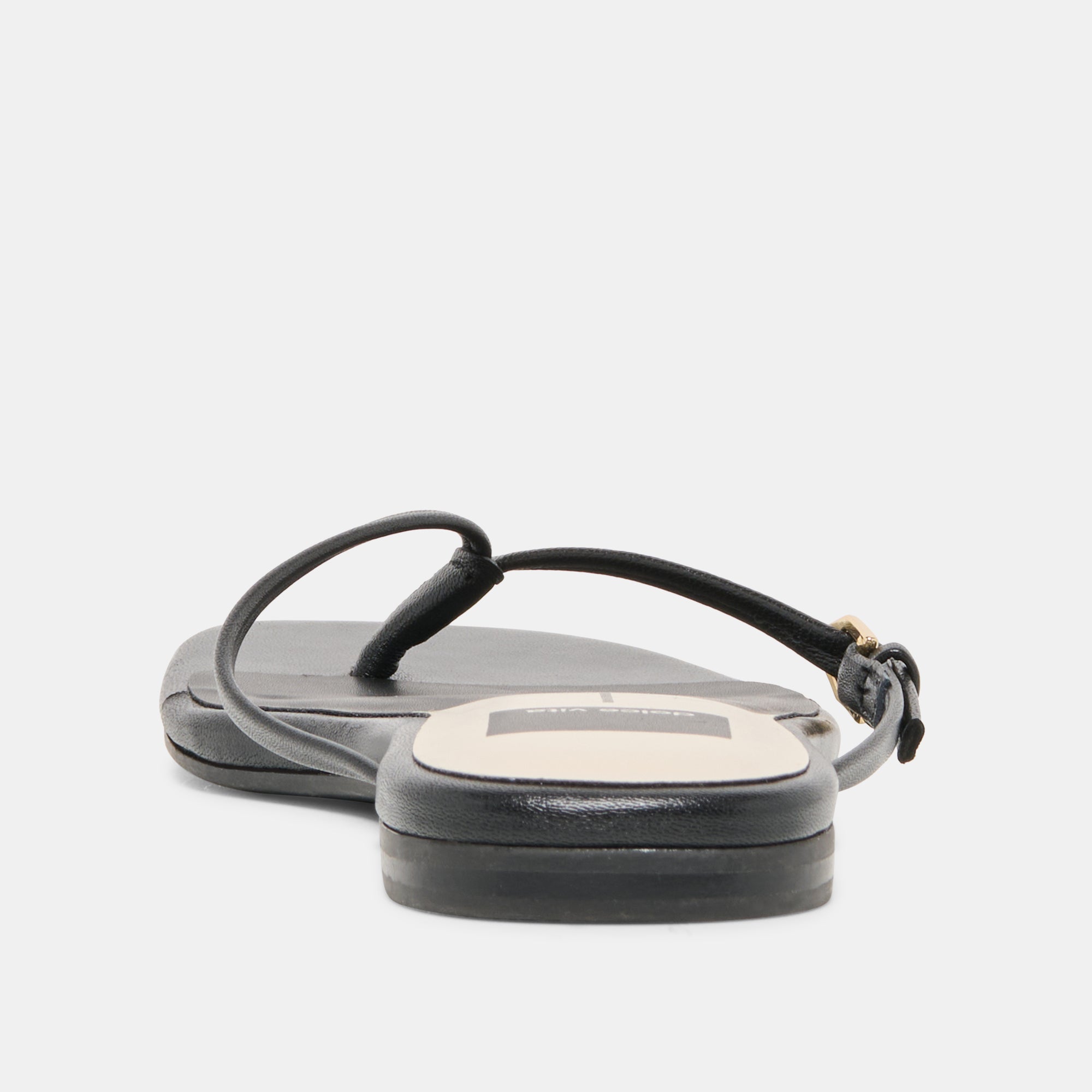 MALTA SANDALS BLACK LEATHER - Image 9