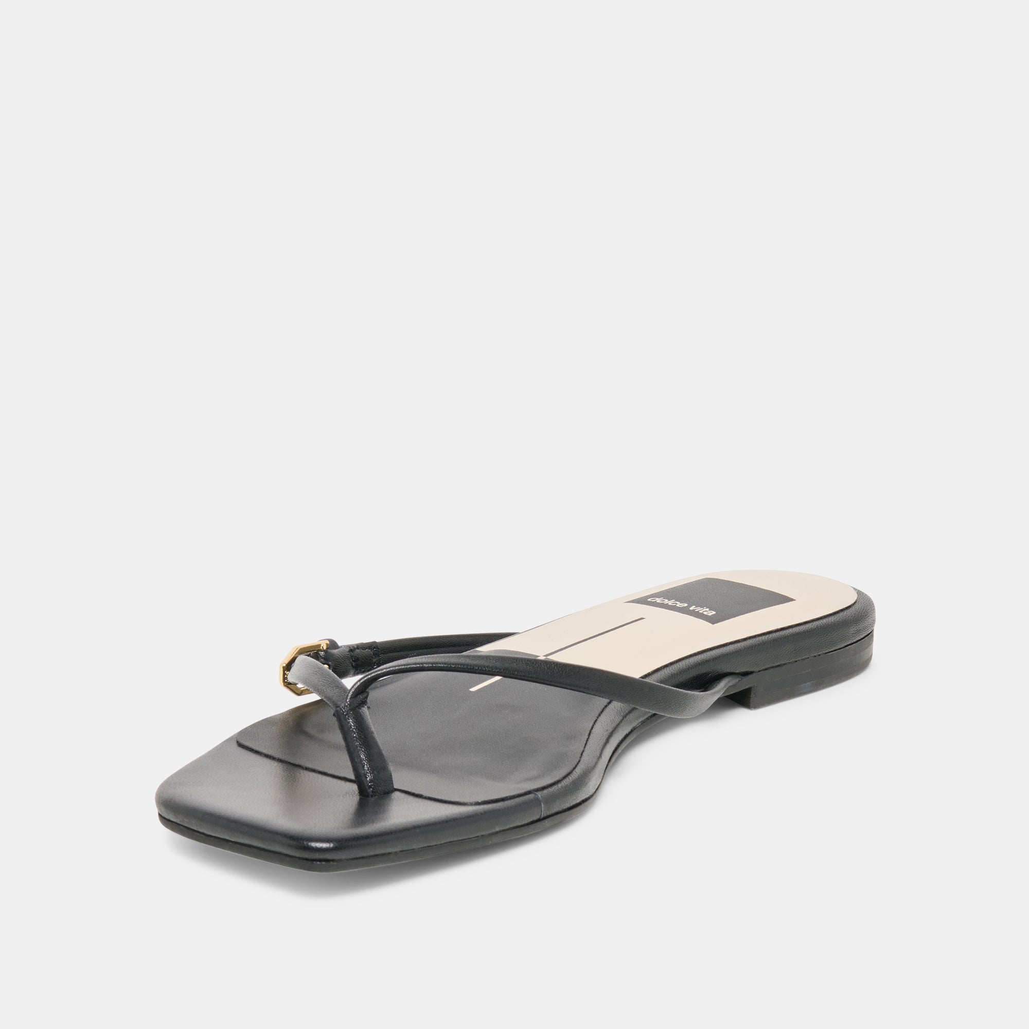 MALTA SANDALS BLACK LEATHER - Image 6