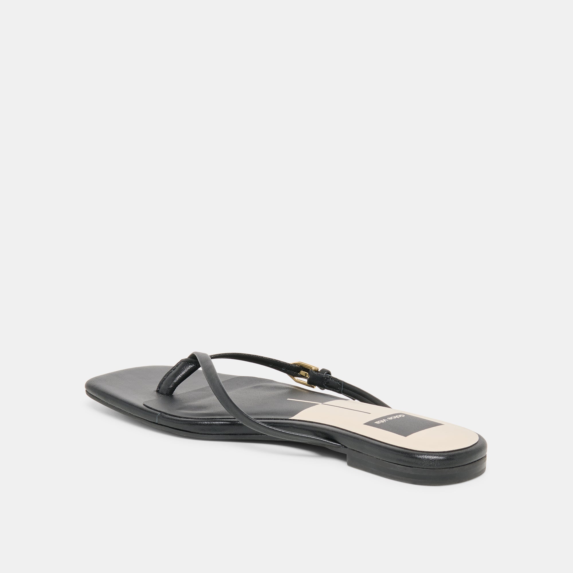 MALTA SANDALS BLACK LEATHER - Image 7