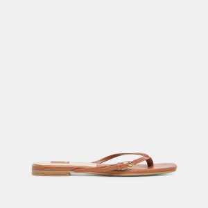 MALTA SANDALS COGNAC LEATHER