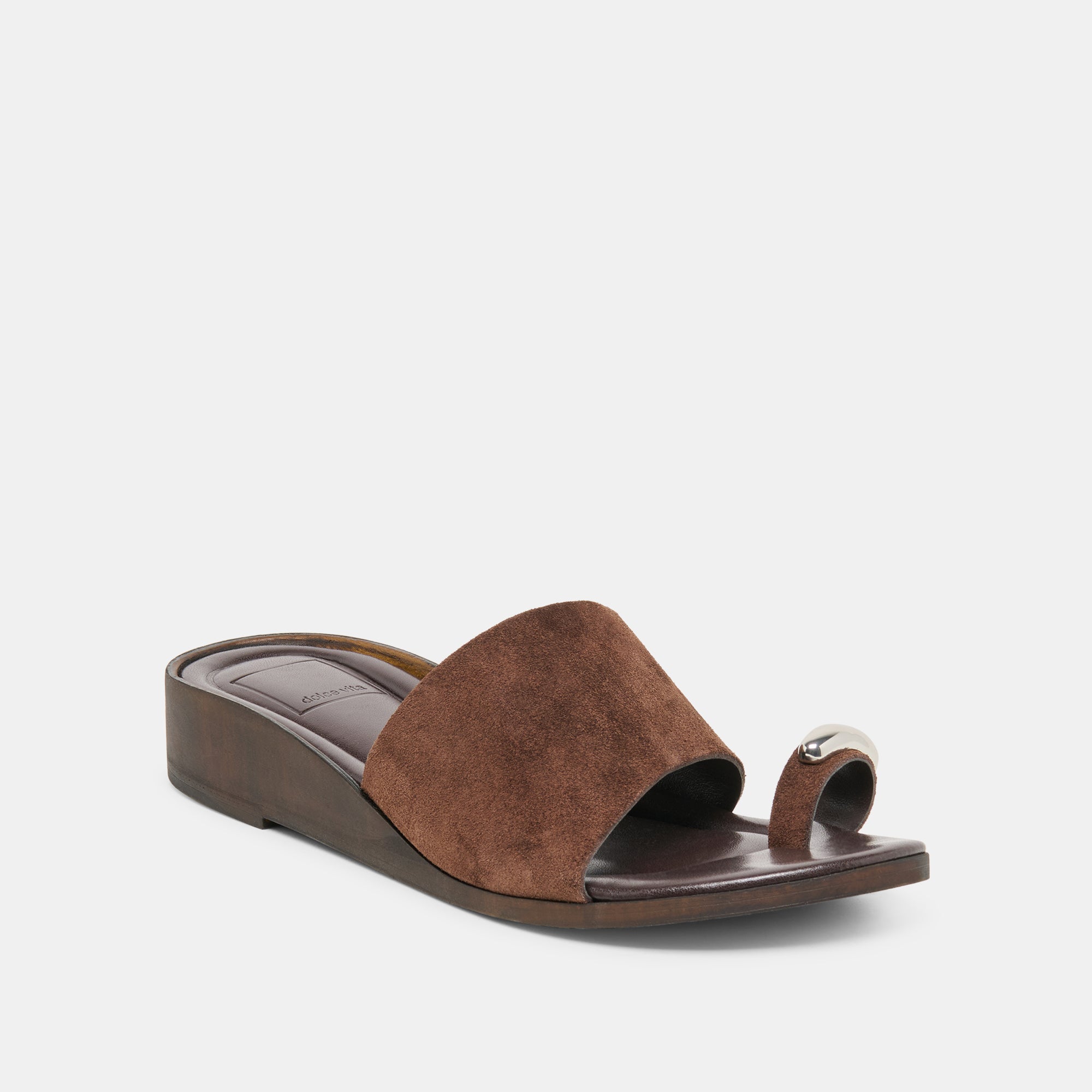 MOXY SANDALS DK BROWN SUEDE - Image 2