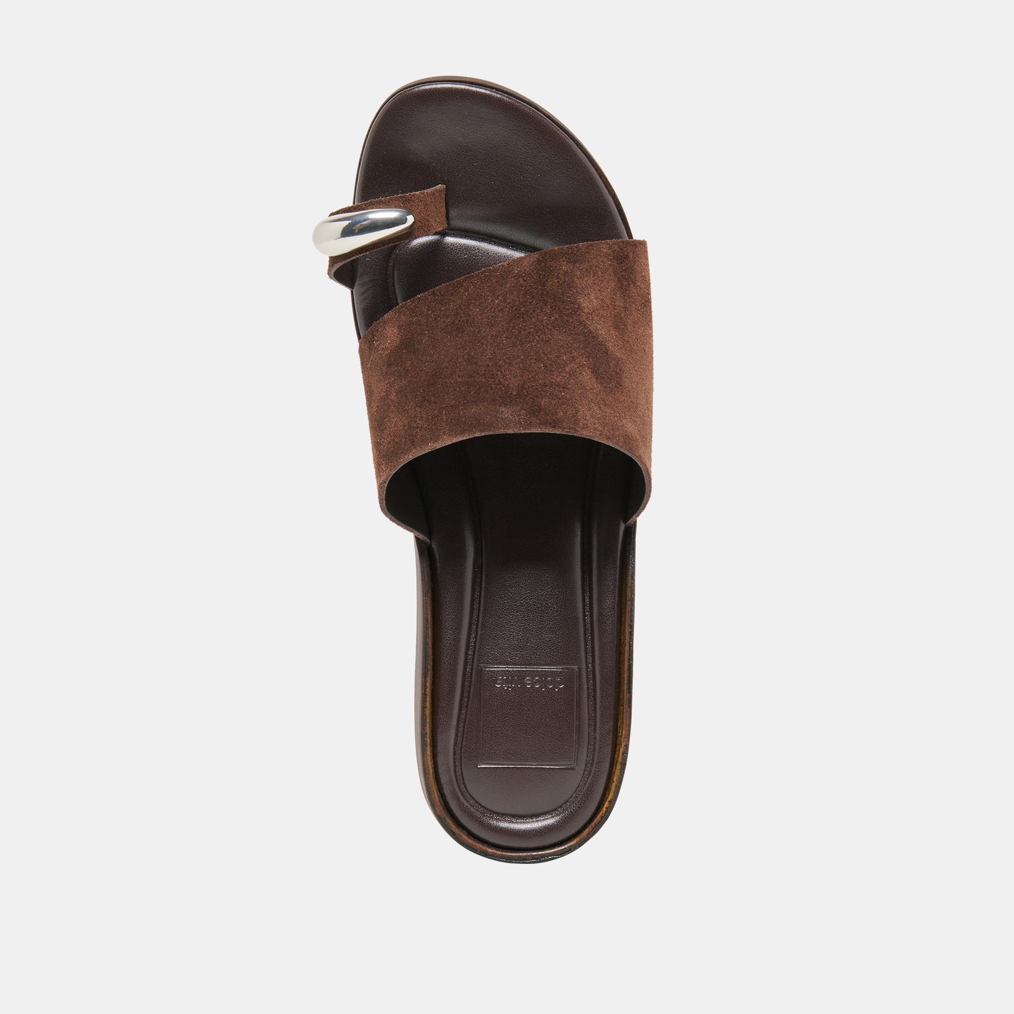 MOXY SANDALS DK BROWN SUEDE - Image 9