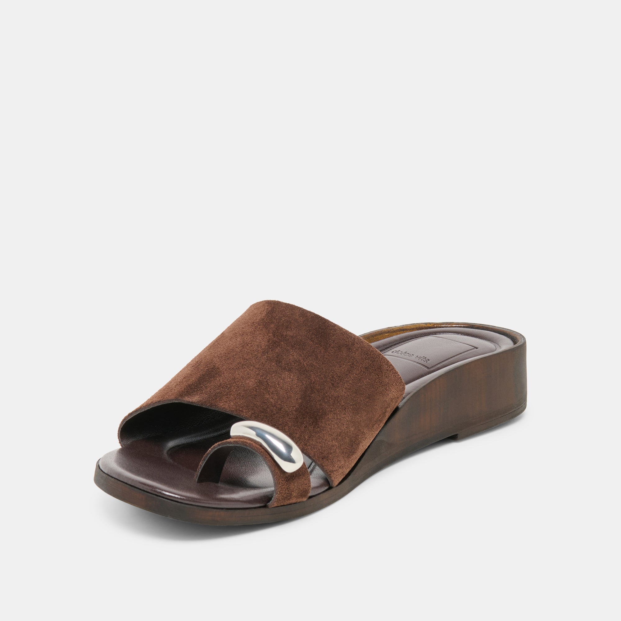 MOXY SANDALS DK BROWN SUEDE - Image 4