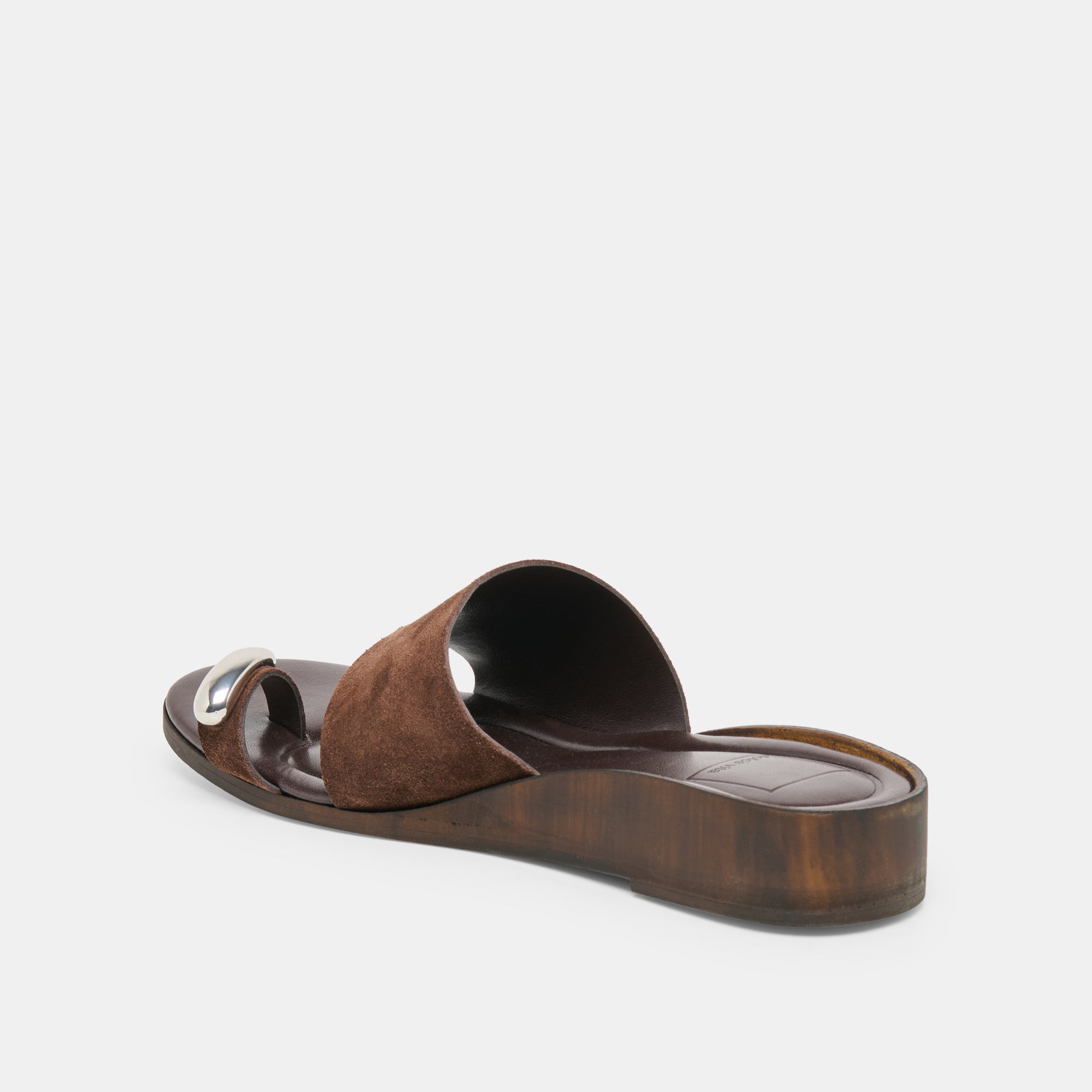 MOXY SANDALS DK BROWN SUEDE - Image 5