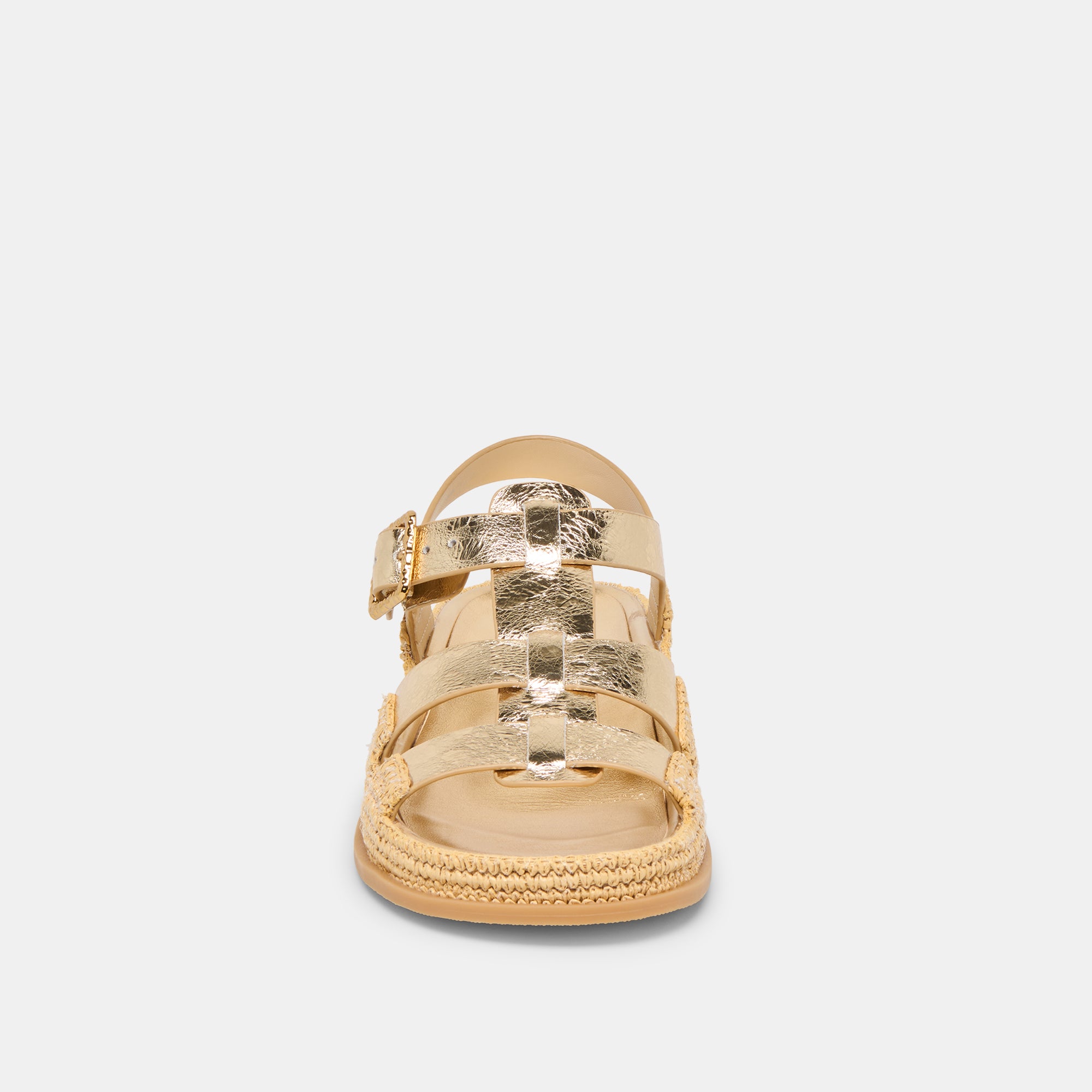 SHENNA SANDALS GOLD DISTRESSED LEATHER - Image 6