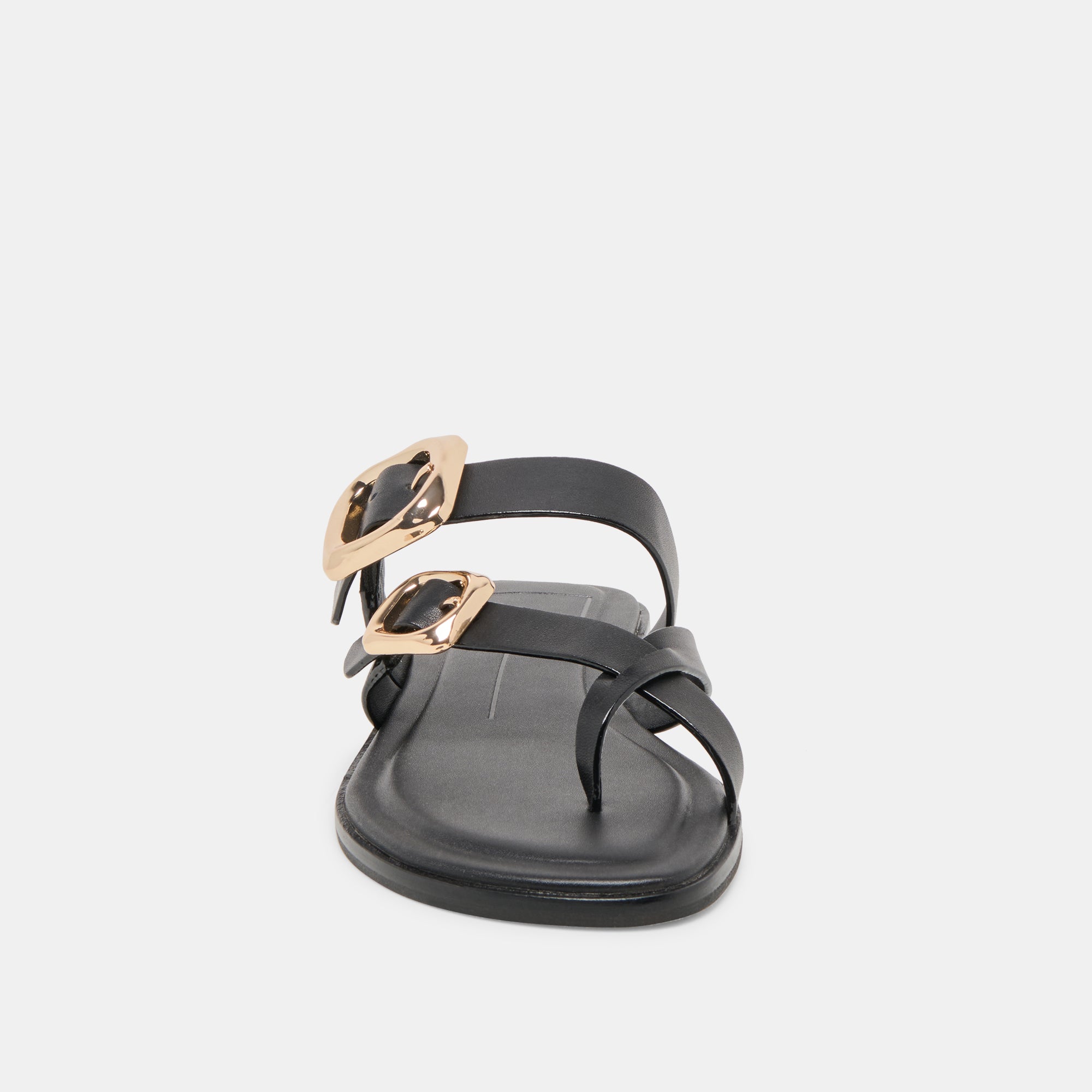 SHORE SANDALS BLACK LEATHER - Image 6