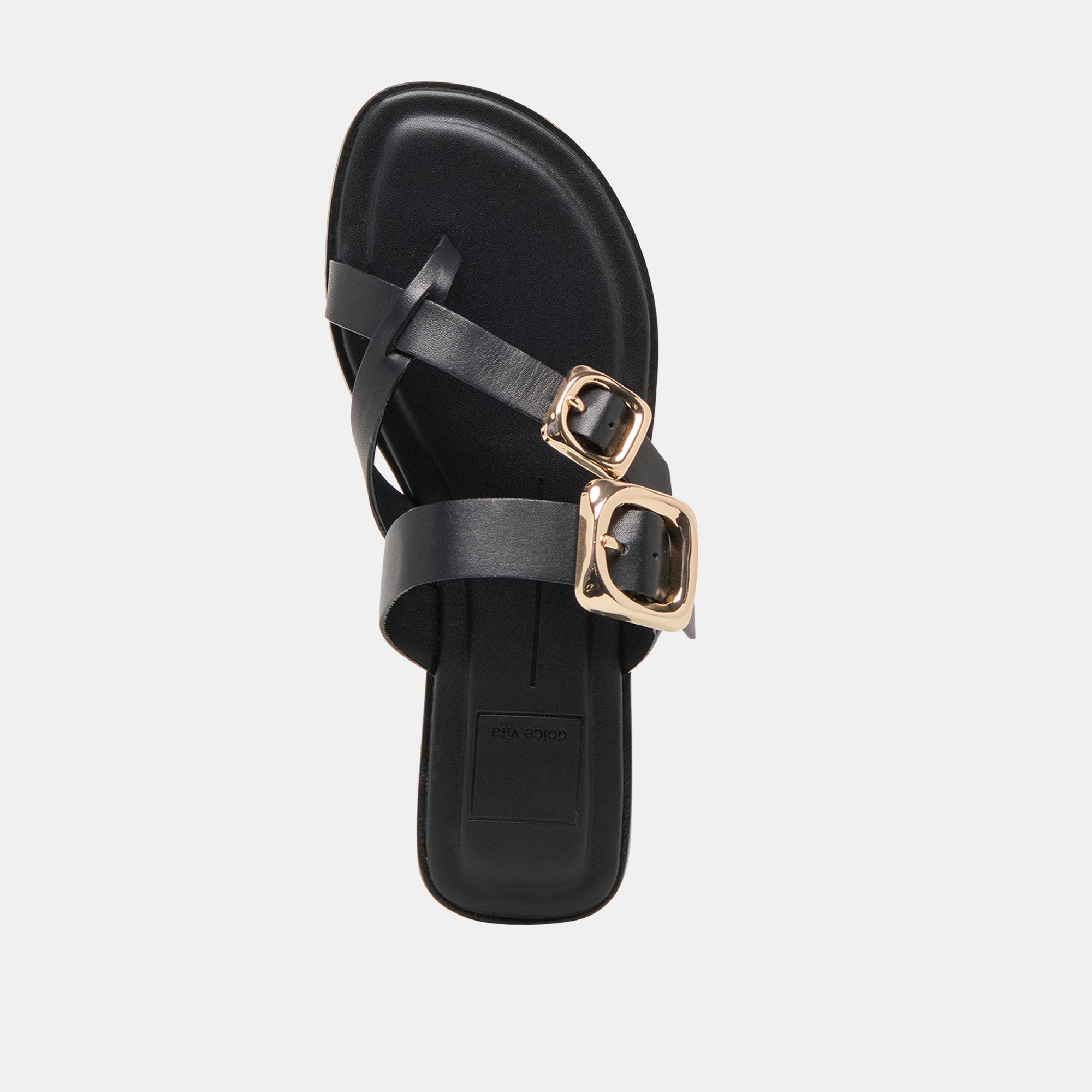 SHORE SANDALS BLACK LEATHER - Image 8