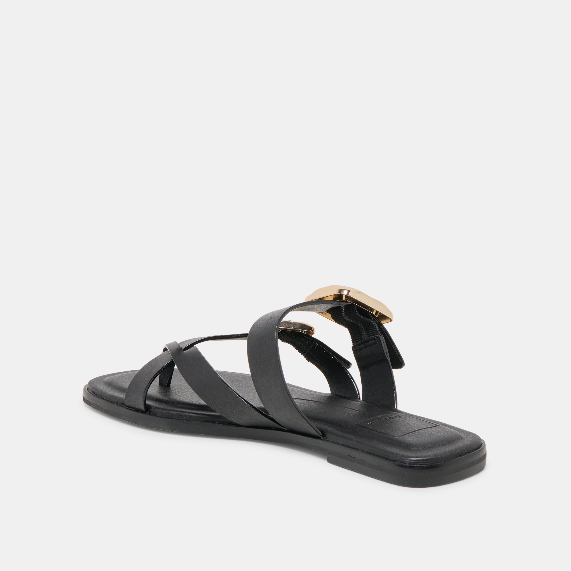 SHORE SANDALS BLACK LEATHER - Image 5