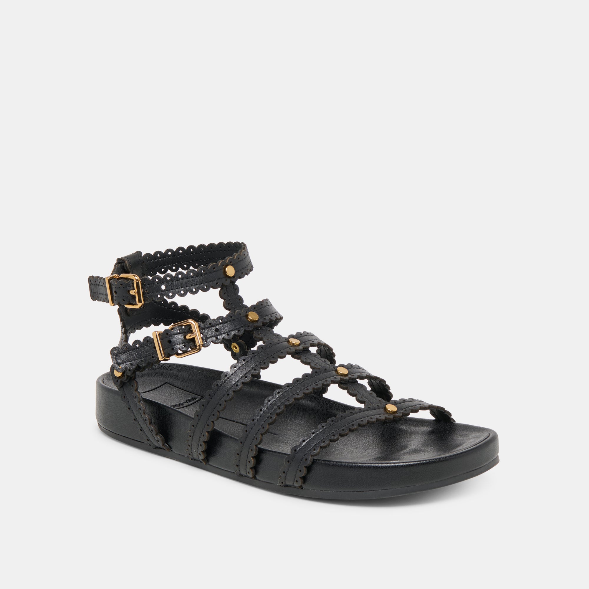 SUSANA SANDALS BLACK LEATHER - Image 2