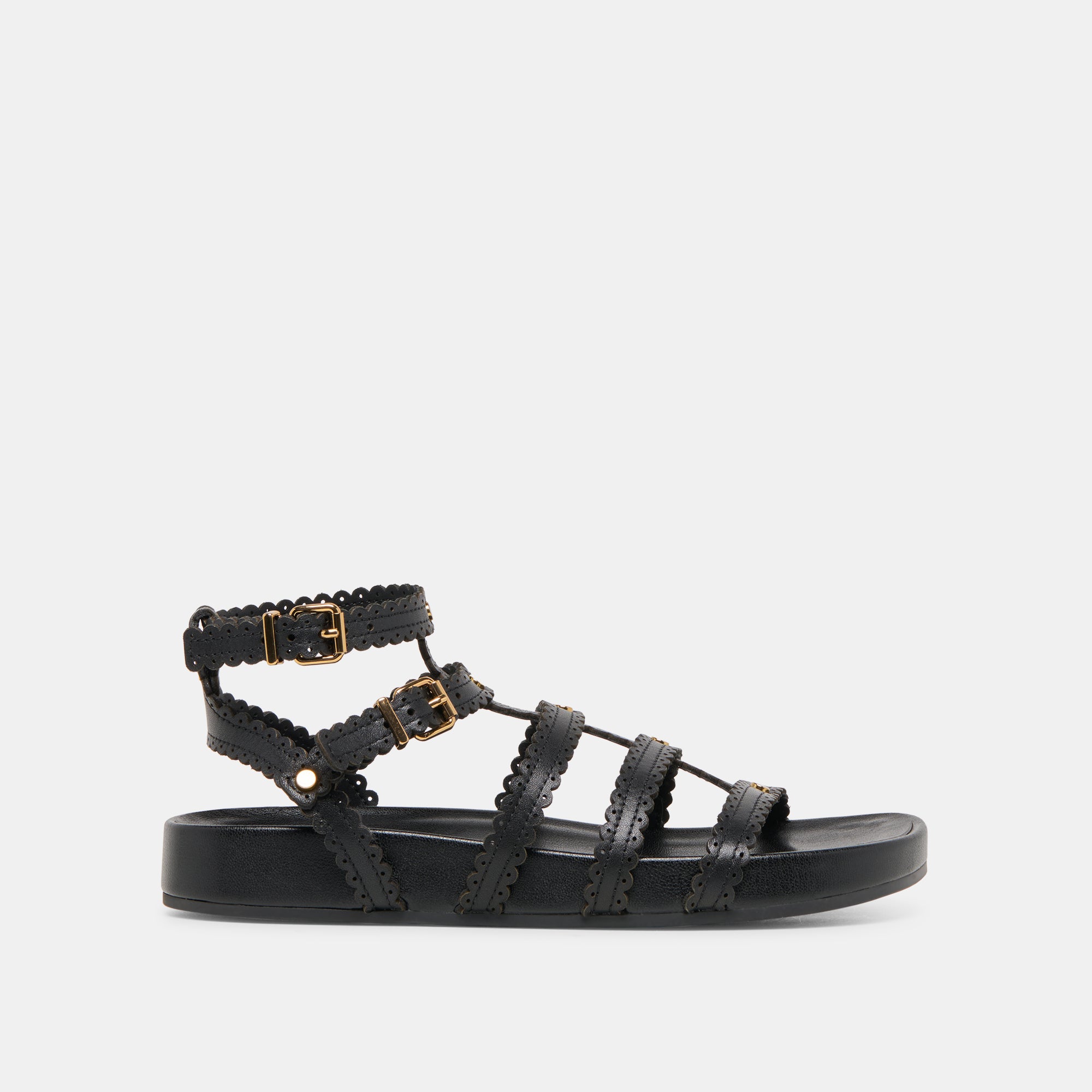 SUSANA SANDALS BLACK LEATHER