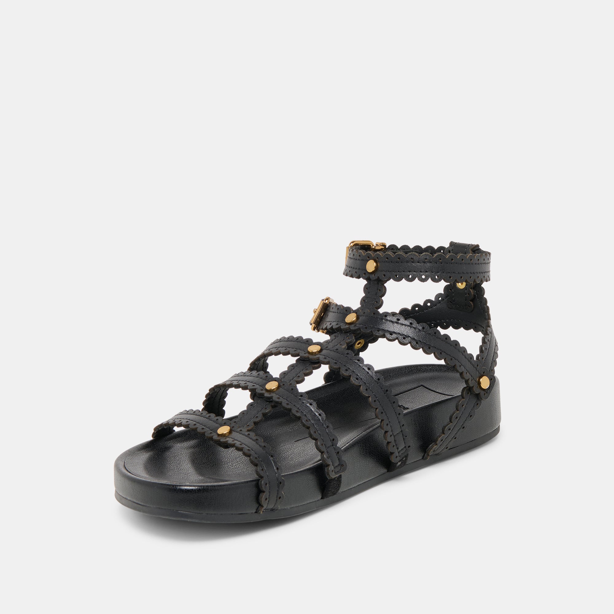 SUSANA SANDALS BLACK LEATHER - Image 4