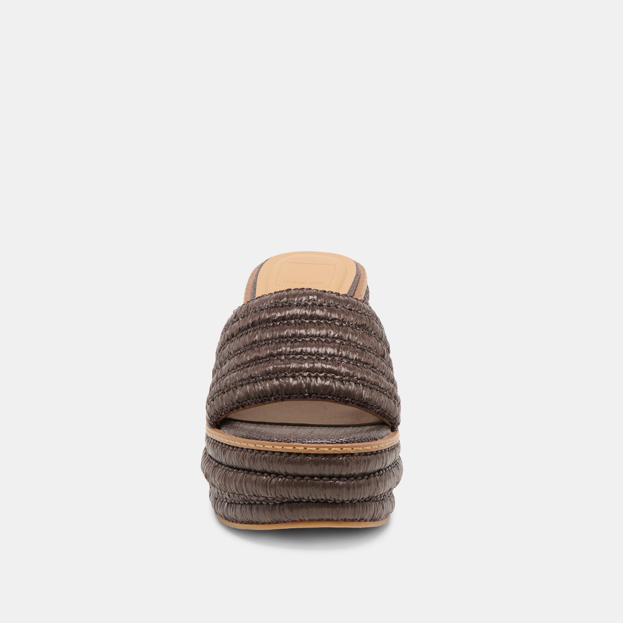THRONE WIDE WEDGES CHOCOLATE RAFFIA - Image 6