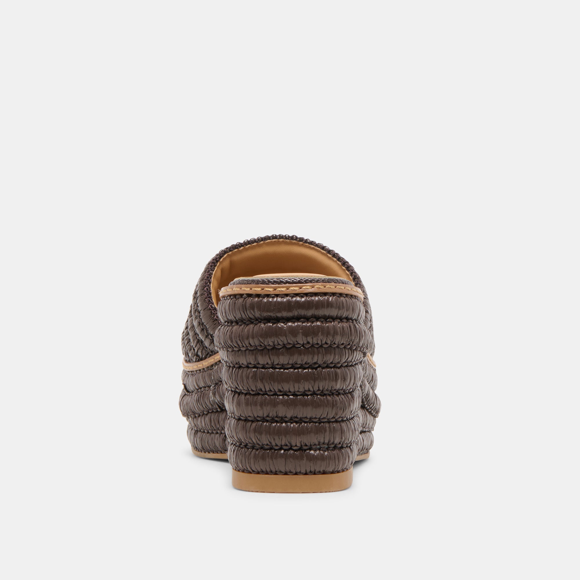 THRONE WIDE WEDGES CHOCOLATE RAFFIA - Image 7