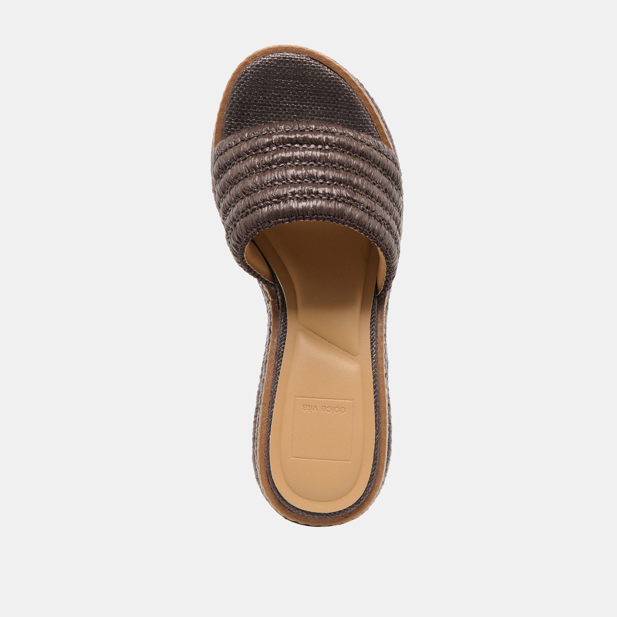 THRONE WIDE WEDGES CHOCOLATE RAFFIA - Image 8