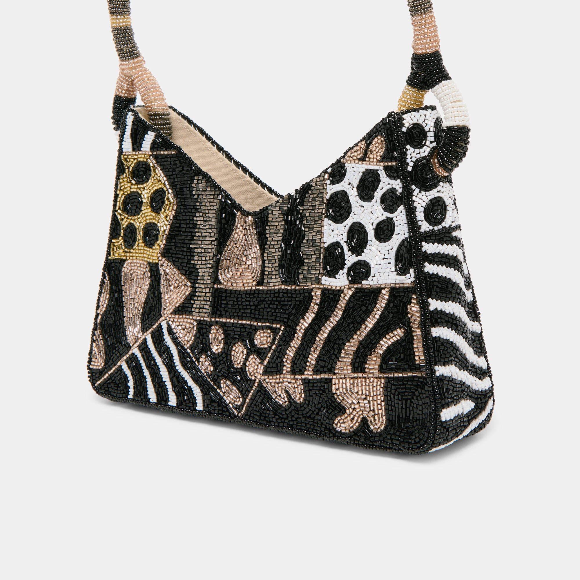 AMELIA SHOULDER BAG DARK MULTI BEADED - Image 5