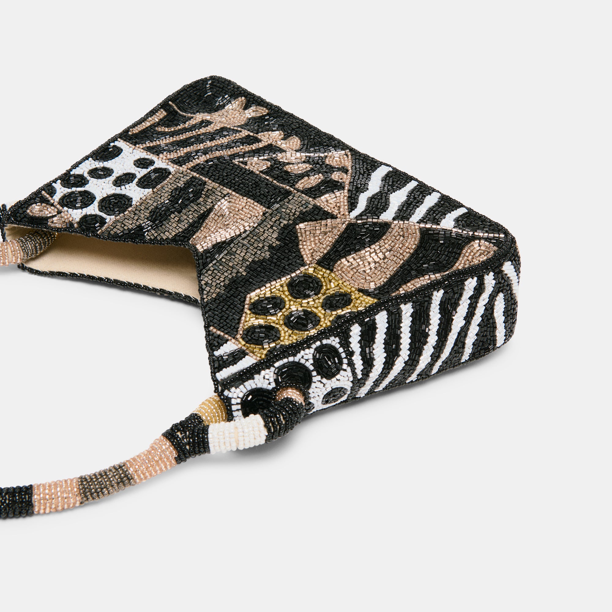 AMELIA SHOULDER BAG DARK MULTI BEADED - Image 3