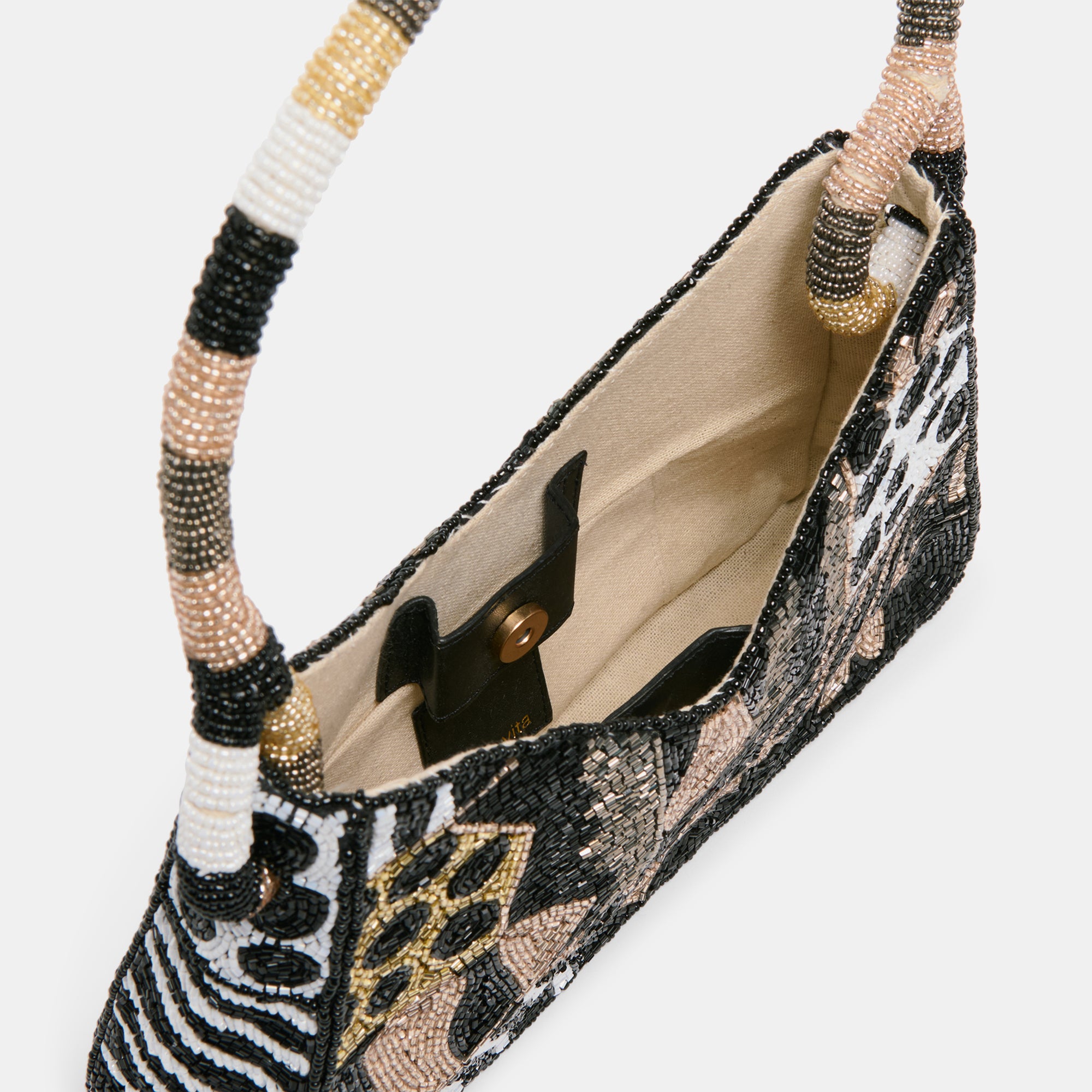 AMELIA SHOULDER BAG DARK MULTI BEADED - Image 6