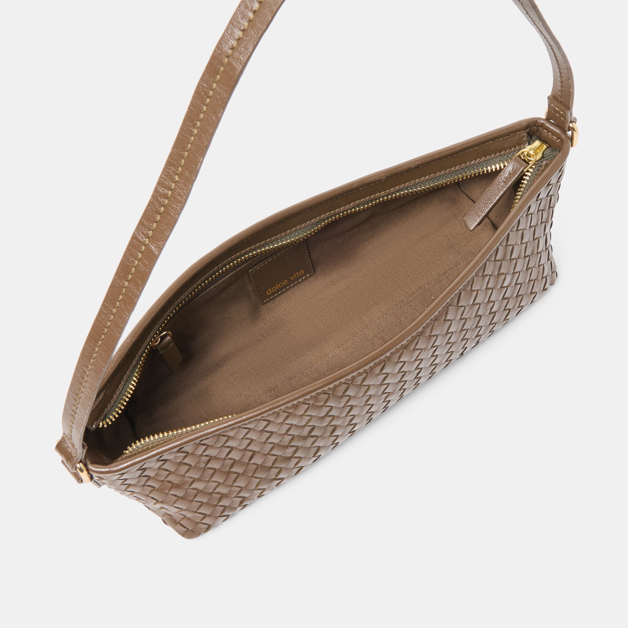 SAVAII WOVEN SHOULDER BAG BROWN WOVEN LEATHER - Image 7