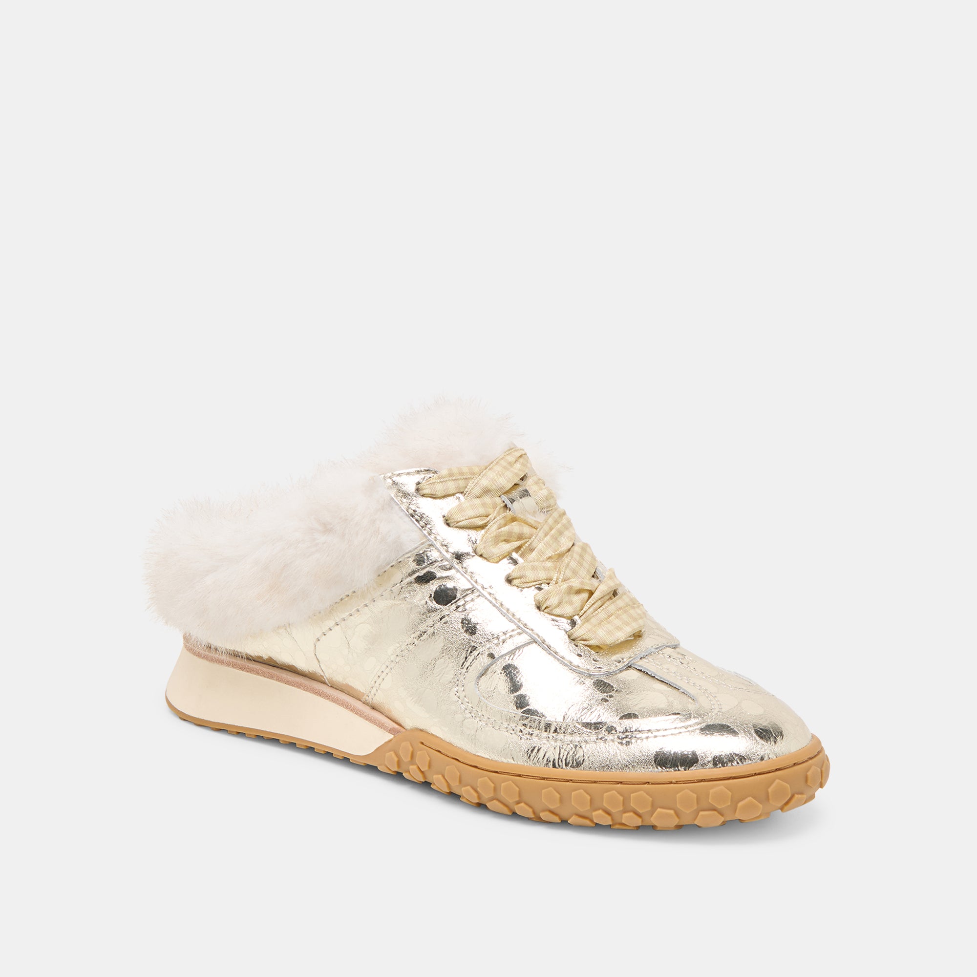 IZZEY PLUSH SNEAKERS PLATINUM LEATHER - Image 3