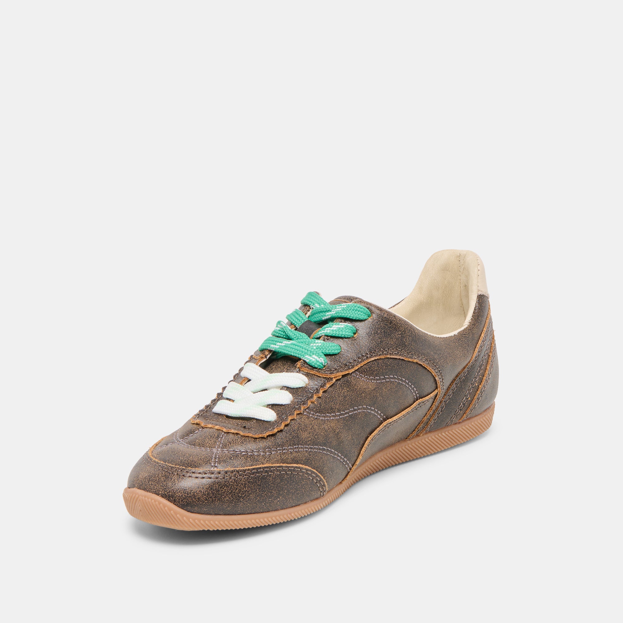 LAINI SNEAKERS BROWN DISTRESSED LEATHER - Image 9