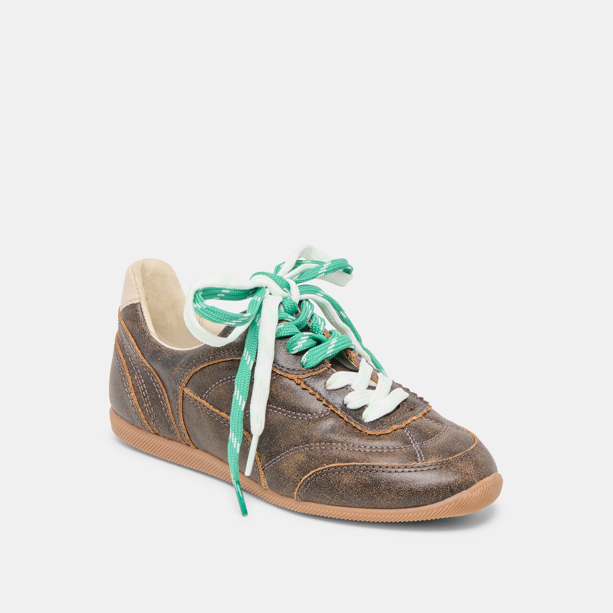 LAINI SNEAKERS BROWN DISTRESSED LEATHER - Image 11