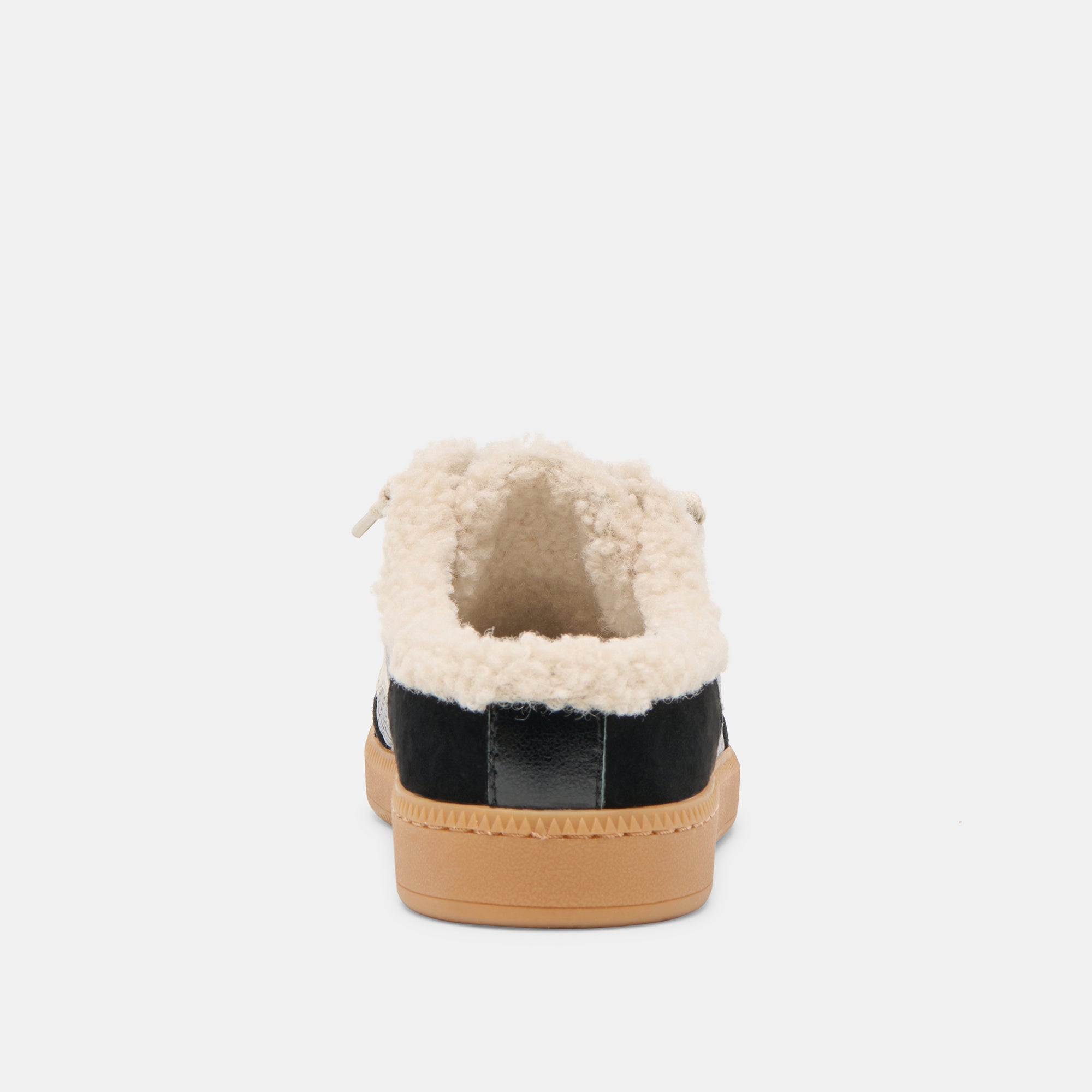 NOTICE SLIDE PLUSH SNEAKERS BLACK WOVEN LEATHER - Image 8