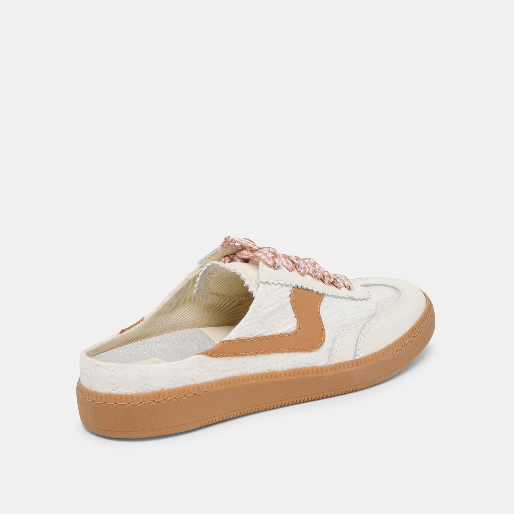 NOTICE SLIDE SNEAKERS WHITE PINK EYELET - Image 4