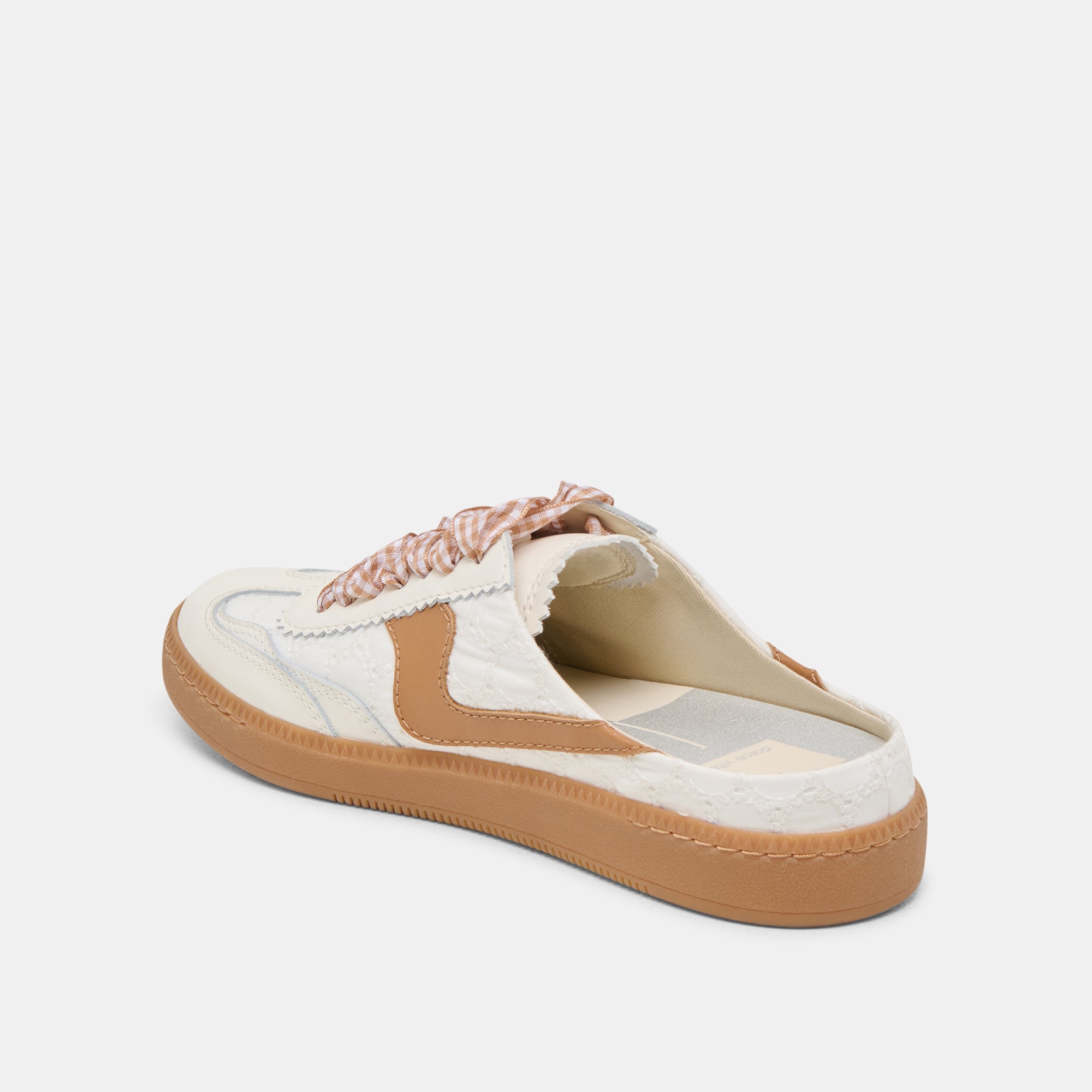 NOTICE SLIDE SNEAKERS WHITE PINK EYELET - Image 6