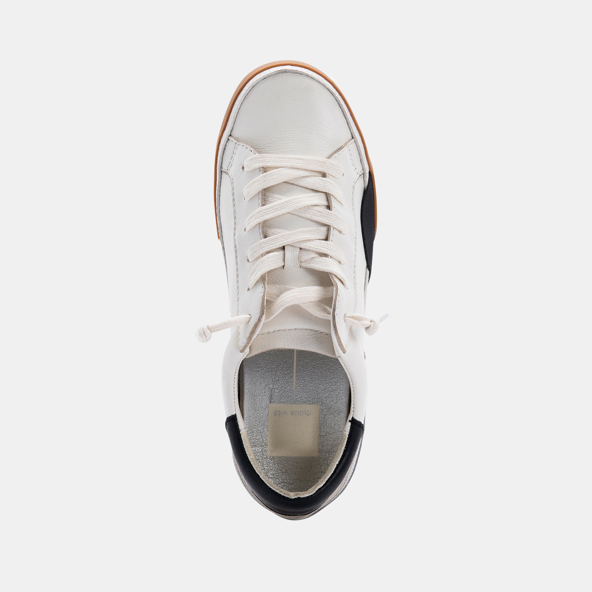 ZINA SNEAKERS WHITE BLACK LEATHER - Image 8