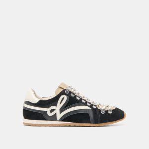 DEACON SNEAKERS BLACK WHITE SUEDE