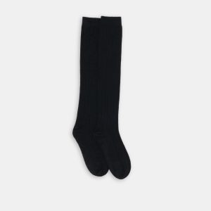 KNEE HIGH SOCKS BLACK