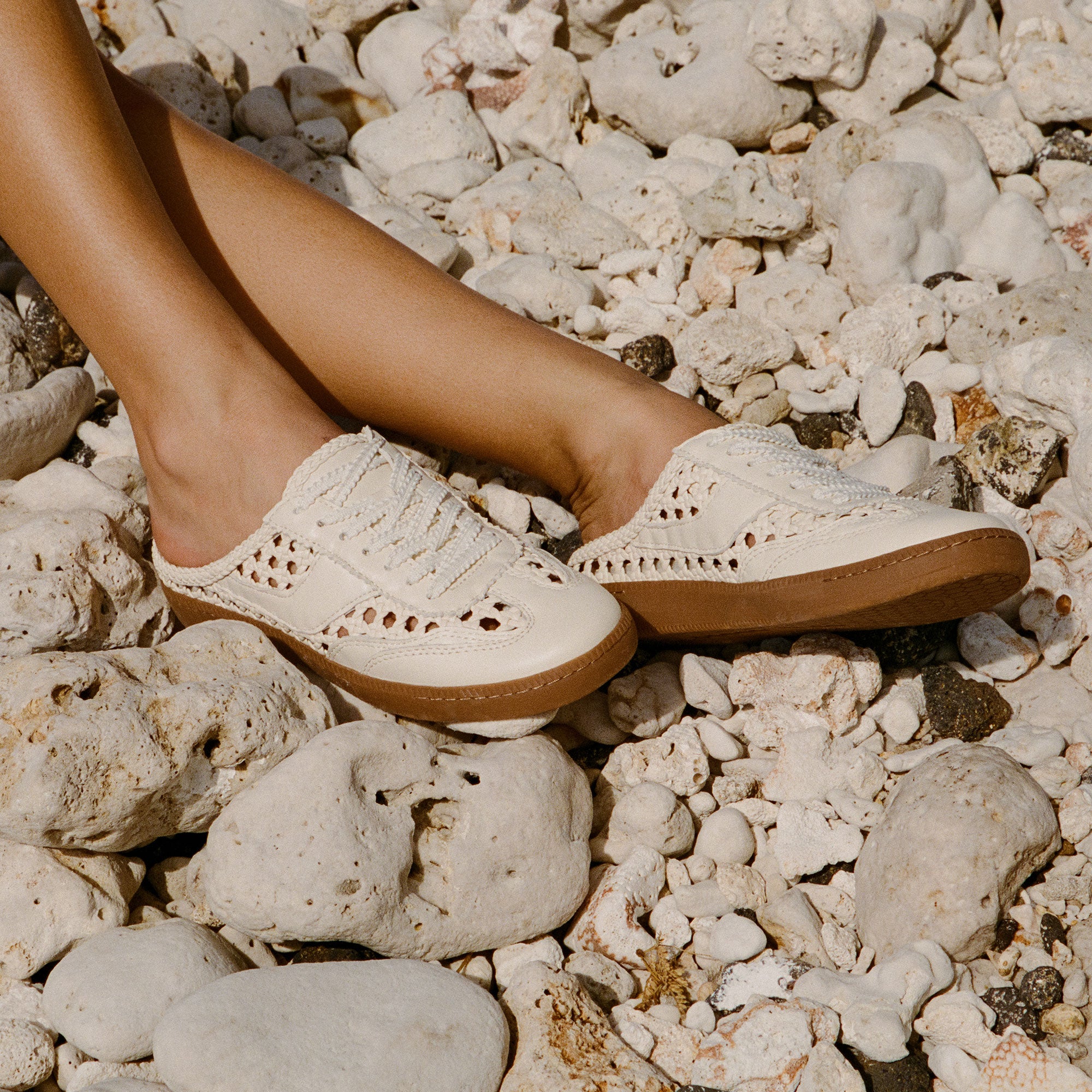 NOTICE SLIDE WOVEN SNEAKERS OFF WHITE WOVEN STELLA - Image 2