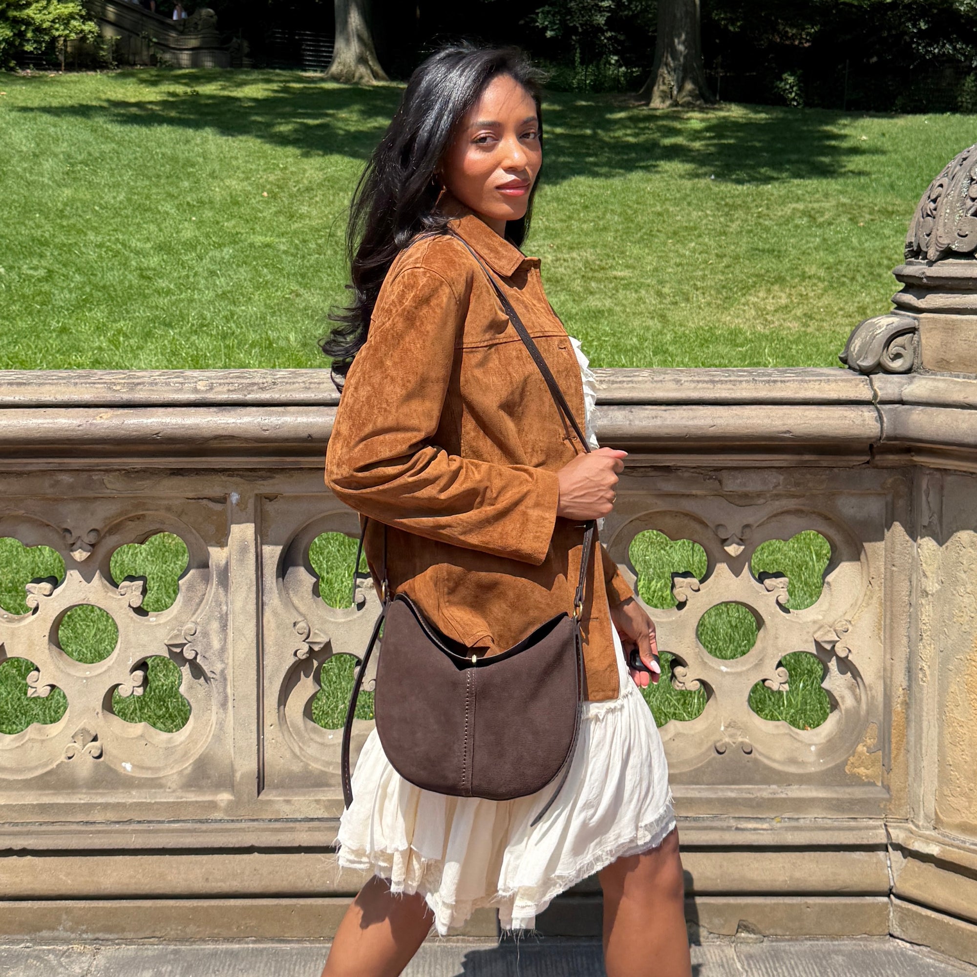 BENNETT CROSSBODY ESPRESSO SUEDE - Image 7